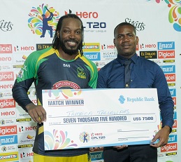 Chris Gayle,Jamaica Tallawahs,HERO CPL,Andre Russell,