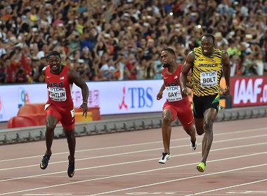 World Championships,Usain Bolt,Justin Gatlin,Tyson Gay,Asafa Powell,Beijing China,