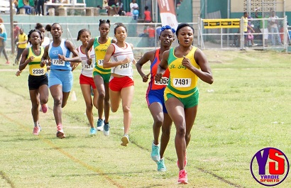 Sahjay Stevens,Brianna Lyston,Wesley Powell Heart Institute of the Caribbean (HIC) Track and Field Meet