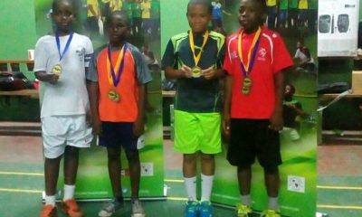 Shamar Hunter,All Jamaica Junior Badminton Championships,Nicardo Reid,Ashane Newland,